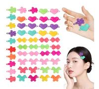 JOINPAYA 50pcs Épingles à Cheveux en Plastique Coloré Forme Mignonne pour Filles, Accessoires Cheveux Fermes pour Look Quotidien ou Fête Couleur Aléatoire