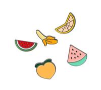 JOINPAYA 5Pcs Broches Ornementales Chics Épingle à Poitrine Série Fruits Broche Forme de Fruit pour Accessoires Déguisement Femme Bijoux Fantaisie Décoration Costume