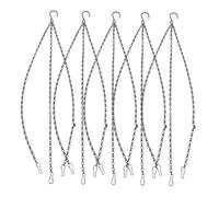 JOINPAYA 5pièces Lot de Chaînes de Suspension Métallique avec Crochets pour Pots de Fleurs Jardinières et Lanternes