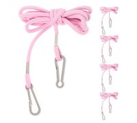 JOINPAYA 5pièces Moufles pour Garçon Fille avec Cordon pour Hiver Mitaines Anti-Perte Rose Et pour Tout-Petits