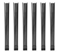 JOINPAYA 6 Pièces Armature D’Éventail Pliant Noir Classique en Plastique Accessoires pour Fabrication D’Éventails Japonerie Kit DIY pour Éventail Taï-Chi et Arts Martiaux Fournitures