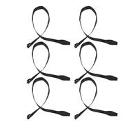 JOINPAYA 6 Pièces Bracelet pour Cane de Marche dragonnes pour de Ski dragonnes réglables pour bâtons de randonnée bâtons de randonnée Black