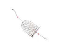 JOINPAYA 6 pièces Cage à Appâts de Acier Inoxydable Cage Piège Moyenne Rouge Robuste et Portable pour Appâts Matériel Carpe et Poissons Piège pour Crevettes Écrevisses et