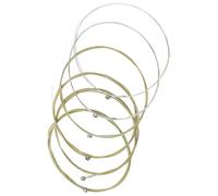 JOINPAYA 6 pièces Cordes Guitare Acoustique Folk Laiton Résistantes Sons Riches et Harmoniques Remplacement pour Instrument à Cordes