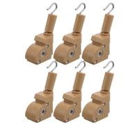 JOINPAYA 6 Pièces Mécanisme D'inclinaison Baguette pour Stores, Baguette D'inclinaison pour Stores, Beige, Plastique, Installation Facile, Réglage Précis Lumière, pour Intérieur et Salon