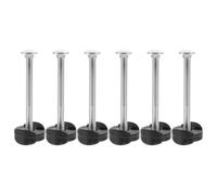 JOINPAYA 6 Pièces Vis de Trampoline Vis de Fixation pour Trampoline Boulon de Carrosserie à Tête Carrée Écrou Acier Galvanisé Garçon et Filles
