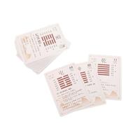 JOINPAYA 64pièces Cartes du Yi Jing Cartes Jeu De Divination avec Guide Complet Motifs De Monnaie Chinoises