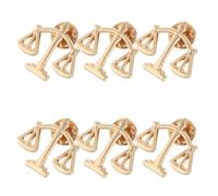 JOINPAYA 6pièces Épingles de Revers Forme de Balance pour Homme Broches de Costume Métalliques Insignes de Revers pour Chemise Accessoires Vestimentaires Inspirés Justice