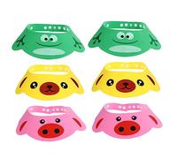 JOINPAYA 6pièces Lot De Bonnets De Douche Pour Garçon Fille Bonnets De Bain Ajustables Protection Anti-eau Pour Shampoing