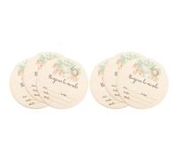 JOINPAYA 6pièces Panneaux Annonce Naissance Bois Signes Décoratifs Personnalisables Pour Accessoires Photo Adorables Et Pratiques