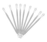 JOINPAYA 7 Pièces Outil en Acier Inoxydable à Double Tête pour Enlever Boutons et Points Noirs Effet Nettoyant Puissant, pour Soins du Visage Précis et Hygiène Peau Couleur Aléatoire