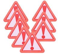 JOINPAYA 8 Panneaux de Signalisation Réfléchissants pour Véhicules, Visibilité Nocturne Rouges en Plastique et Résistance aux Intempéries, Lot de 8 Triangles de Sécurité