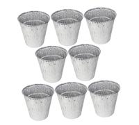JOINPAYA 8 pièces Doublure Seau Aluminium Résistante Chaleur pour Barbecue Bac Collecteur de Graisse Léger et Portable Capacité Élargie pour Cuisine Extérieure et Camping