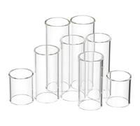 JOINPAYA 8 Pièces Manchons en Verre pour Doigts de Guitare Acoustique Glisse sans Couture et Audio Enrichi, Accessoires Indispensables pour Guitaristes