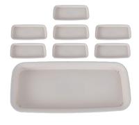 JOINPAYA 8 Pièces Plateau De Verres d'eau Soucoupe Usine Bac à Eau pour Pot De Fleurs Égouttoirs pour Plantes en Pot Porte-Eau pour Jardinière Plateaux Jardinière Blanche Plastique