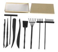 JOINPAYA 9 pièces Mini Zen Garden Rake Set Garden Accessories for Meditation Miniature Râteau Décoratif pour Ornements Jardin et Paysages Zen