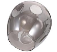 JOINPAYA Abat-jour en Verre Fumé Ovale Suspendre, Abat-jour de Remplacement Soufflé Bouche Points Creux, Compatible Lampes Décoratives de Salon, la Cuisine et Bureau