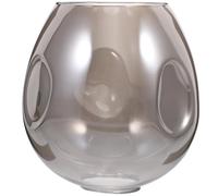 JOINPAYA Abat-jour en Verre Fumé Ovale Suspendre Lumineuse, Abat-jour Soufflé Bouche Ouverture Supérieure et Inférieure, Diffuseur de Lumière Décoratif pour Salon et Bureau