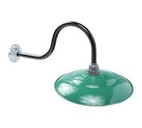 JOINPAYA Abat-jour Mural Vintage en Émail Vert Armée 30 Cm Léger pour Lampe Extérieure Applique Murale Décoration Intérieure Rétro