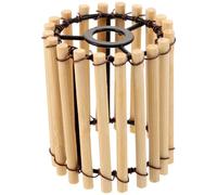 JOINPAYA Abat-jour Suspendu en Bambou Tressé, Style Chinois, Petit Format Ø6 X H7 Cm, Abat-jour D’intérieur Artisanal, Couverture D’éclairage Décorative pour Salon et Chambre