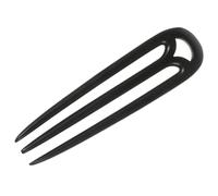 JOINPAYA Accessoire Cheveux Femme Fourche à Cheveux Bois Chinois Trois Dents, Adaptée pour Chignons et Coiffures de Soirée Finition Noire