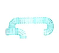 JOINPAYA Accessoires De Cage pour Hamster Tube Extérieur Plastique pour Créer des Tunnels DIY Connecteur De Labyrinthe pour Petits Animaux comme Hamsters Et Cochons Couleur Cyan