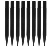 JOINPAYA Accessoires de Fixation Sol Solide Lot de 10 Piquets en Plastique ABS, pour Piquets de Terre et Lampes Solaires d'Extérieur, Usage Jardin et Terrasse