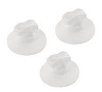 JOINPAYA Accessoires pour Boîte à Lunch 3 Pièces Bouchons en Silicone Blanc Étanches Couvercle à Trou de 0,8cm pour Pique-niques en Plein Air et Repas au Bureau