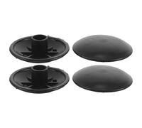 JOINPAYA Accessoires Structures Plastique la Hexagonale Extérieure Tente pour Noir, Résistant aux Intempéries, Lot de 4 Pièces pour Renforcer Stabilité des Quatre Pieds Lors