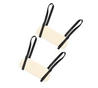 JOINPAYA Accoudoirs Latéraux Réglables en Mousse Pu Beige pour Table de Massage et Lit Spa, Installation Facile, pour Salons Occupés et Petits Studios, Lot de 2 Pièces