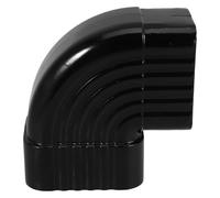 JOINPAYA Adaptateur Coudé Design Étanche et Installation Pratique Noir pour Alliage D'aluminium pour Raccordement des Eaux Pluviales sur Tuyau de Gouttière Toit Moderne