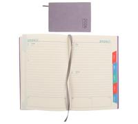 JOINPAYA Agenda Quotidien 2026 Violet Carnet de Rendez-vous Compact 365 Jours Calendrier Hebdomadaire Pages Datées Agenda de Vie Portable pour Bureau École et Organisation Personnelle