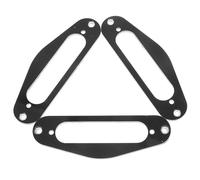 JOINPAYA Anneaux de Micro Guitare Électrique Tl Style Noir en Celluloïd, Cadre de Micro Single Coil Lot de 3 Accessoire pour Luthiers et Guitaristes