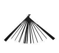 JOINPAYA Armature D’Éventail Pliant 20 CM en Bambou Aspect Bois Foncé Kit de Fabrication Artisanale Cadre D’Éventail Vierge pour Décoration et Loisirs Créatifs Accessoires pour Éventail