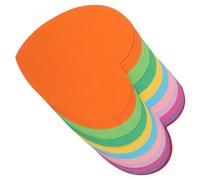 JOINPAYA Autocollants Cœur Adhésifs 50 Pcs 12 CM Papier Coloré Notes Autocollantes de Cœur pour Bureau École Voyage Organisation Pratique et Créative