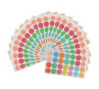 JOINPAYA Autocollants de Renforcement pour Perforations Papier 20 Feuilles Décoratives en Papier Activé Autocollants pour Trous de Reliure Protection et Réparation pour Documents