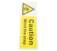 JOINPAYA Autocollants de Sol Autocollants en Pvc Jaune, Très Clairs Adhérence Sécurisée pour Escaliers et Seuils, Panneau D'avertissement Attention la Marche