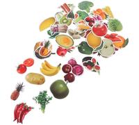 JOINPAYA Autocollants Éducatifs Garçon et Filles Fruits Légumes Imperméables 200 Pièces Réalistes pour Papeterie Réfrigérateur la Cuisine Autocollants Adhésifs Résistants pour Éveil et