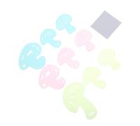JOINPAYA Autocollants Haie De Jardin De Champignons - 36 Stickers Muraux Phosphorescents - Autocollants Amusants Pour Fêtes