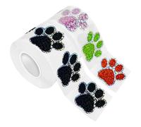 JOINPAYA Autocollants Pattes de Chien Adhésifs 2 Rouleaux Stickers Muraux Empreintes de Pattes Résistants et Solide Décoration Chambre Garçon et Filles Facile à Coller et Retirer