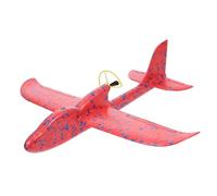 JOINPAYA Avion en Mousse à Lancer Manuel 1 Pièce Rouge Tourbillonnant Léger et Flexible Volant Extérieur Planeur Électrique pour Coordination Œil-Main et Motricité Fine Garçon et Filles