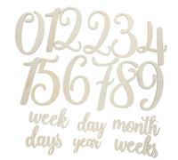 JOINPAYA Baby Signs - 19 Cartes Mensuelles En Bois Pour Accessoires De Photographie De Nouveau-né