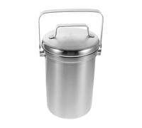 JOINPAYA Bac à Compost de Comptoir en Acier Inoxydable avec Couvercle Design Moderne 3l Seau à Compost D'intérieur et Poignée Pratique pour Déchets Alimentaires Cuisine