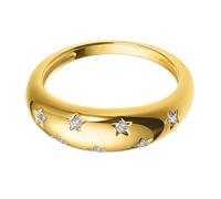 JOINPAYA Bague en Étoile Plaqué Or 18k, Anneau Décoratif Femme, Taille 8, pour Soirées et Occasions Spéciales, Design Géométrique Moderne, Bijou Élégant et Raffiné