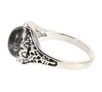 JOINPAYA Bague Vintage Ronde Taille 8 en Alliage Pierre Changeant de Couleur Selon Température Bague d'Humeur pour Femme Anneau d'Émotion Fiançailles et Style Rétro