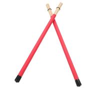 JOINPAYA Baguette de Percussion en Bambou Rouge, Paire Professionnelle Son Solide et Longue Durée, Accessoires pour Batterie et Instrument de Musique