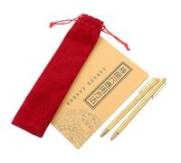 JOINPAYA Baguettes de Sourcier Télescopiques Laiton Anti- Tiges Radiesthésie pour Détection Énergie et Recherche Eau et Trésor avec Pochette de Rangement