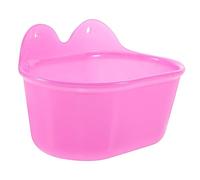 JOINPAYA Bain d'oiseaux pour Perroquet Et Perruches Multifonctionnel en Plastique Solide, Taille Ovale Moyenne, Usage Extérieur Et Cage, Adapté Aux Oiseaux De Compagnie