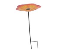 JOINPAYA Bain Oiseaux et Mangeoire Décorative pour Jardin avec Piquet Alimentateur et Abreuvoir pour Oiseaux Extérieurs pour Pigeons Perroquets et Canaris