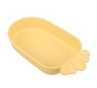 JOINPAYA Bain pour Oiseaux en Plastique Jaune Petite Bassine Suspendue pour Perruches et Petits Perroquets Fourniture pour Bains d'oiseaux d'Été Facile à Nettoyer Accessoire Cage à